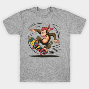 Monkey on a Skateboard T-Shirt